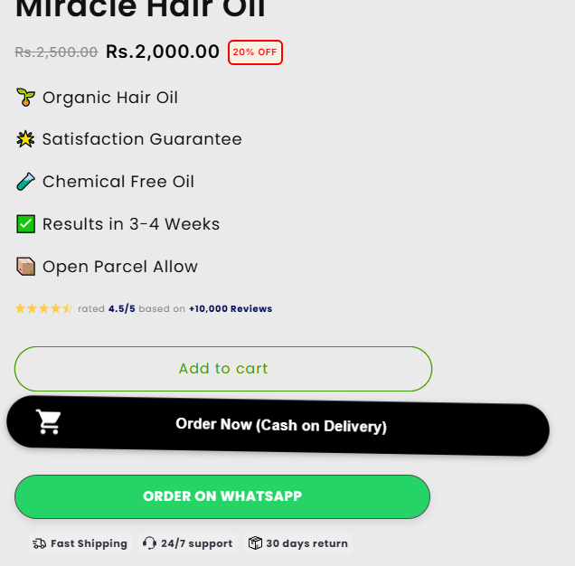 Miracle Hair Oil